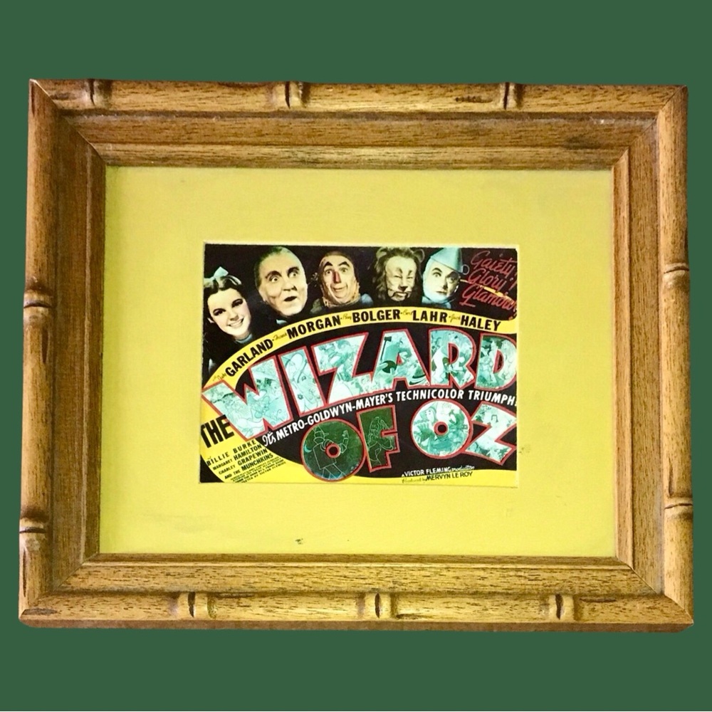Framed and Vintage "Wizard of Oz" Ad Print